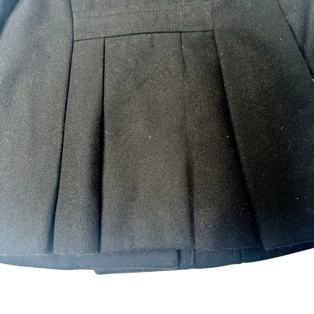 Old Navy Girls Black Peacoat Coat Size 5T Double Breasted Winter